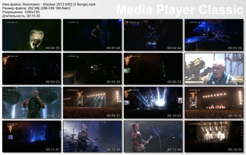 Rammstein - Live at Wacken Open Air 2013 (3 songs)
