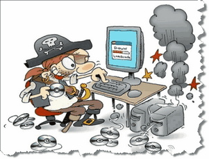 Пиратская деятельность Гугл