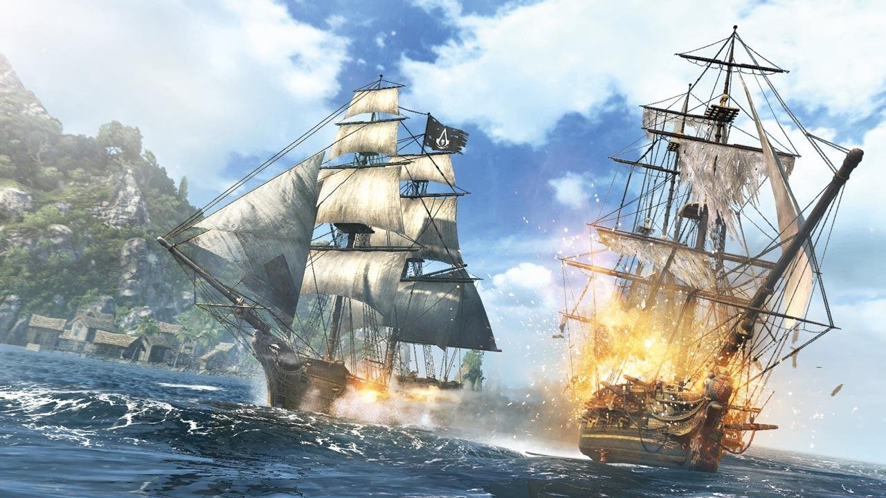 Assassins Creed игра корабль графика game ship graphics скачать