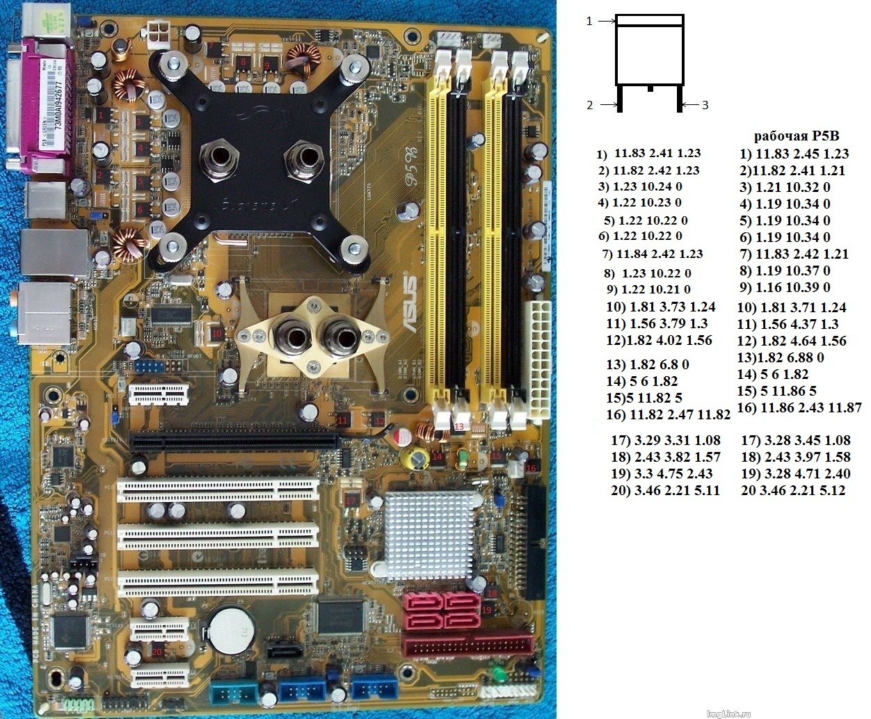 Asus p5b схема